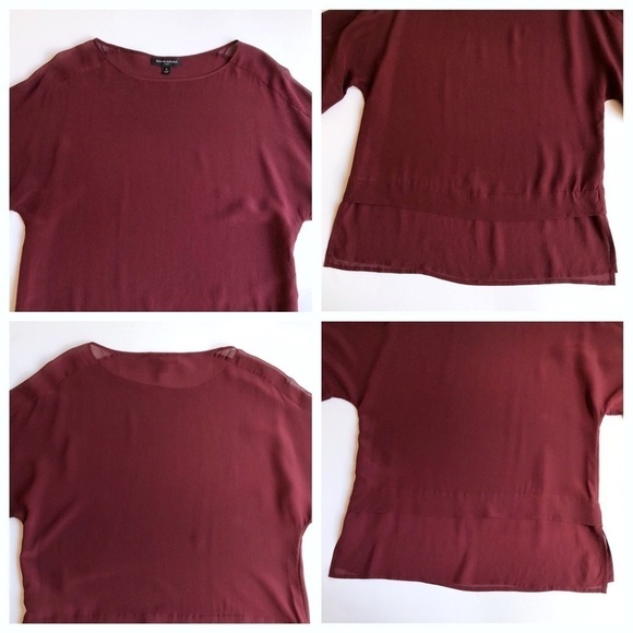 Banana Republic Silk Sheer Panel Top - Picture 4 of 8